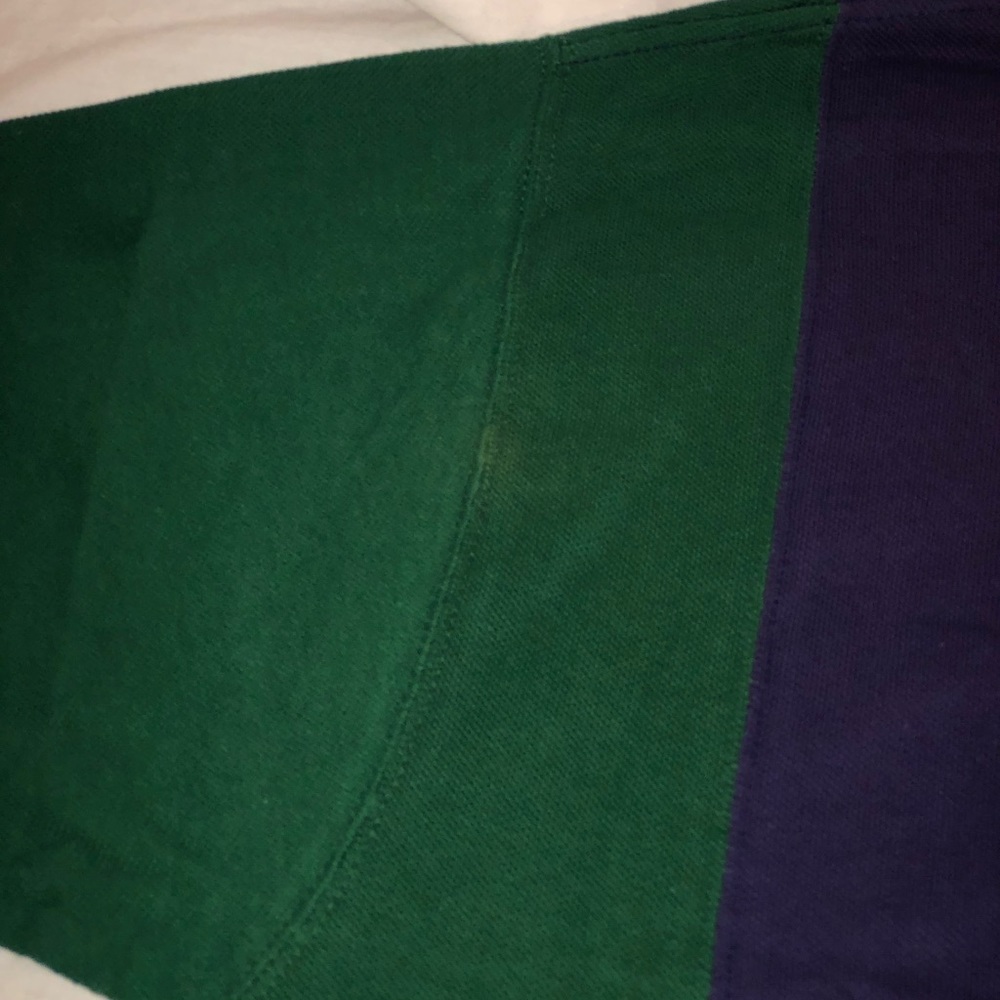 NWT VINTAGE Men's Van Heusen Striped Short Sleeve Polo Shirt Large Multicolor - Picture 6 of 6